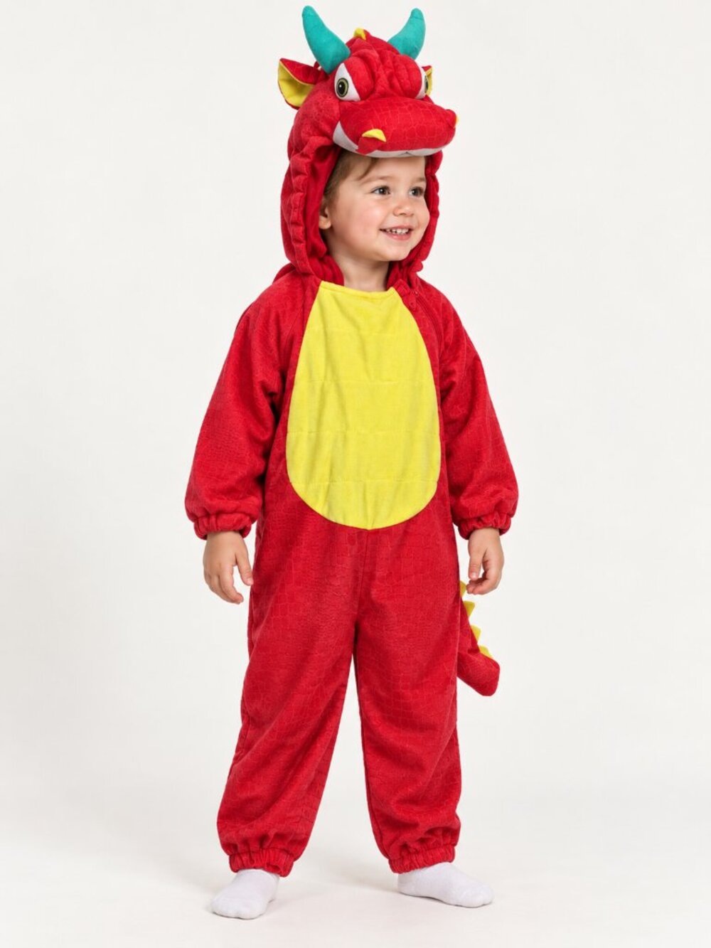 Target Toddler 3T Red Dragon Halloween Costume Hooded Wings Tail Dress Up